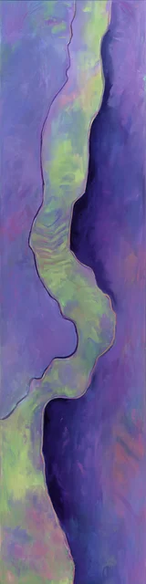 Free aesthetic bookmark featuring green and periwinkle tones